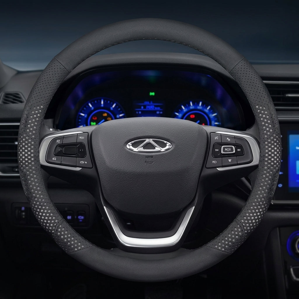 3D Color Matrix Steering Wheel Cover for Chery Tiggo 7 8 2026 - 3mm Thin
