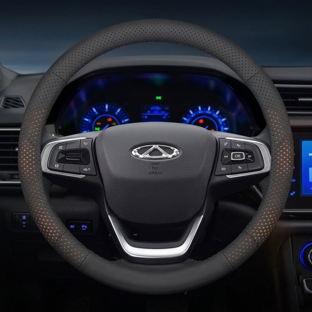 3D Color Matrix Steering Wheel Cover for Chery Tiggo 7 8 2026 - 3mm Thin