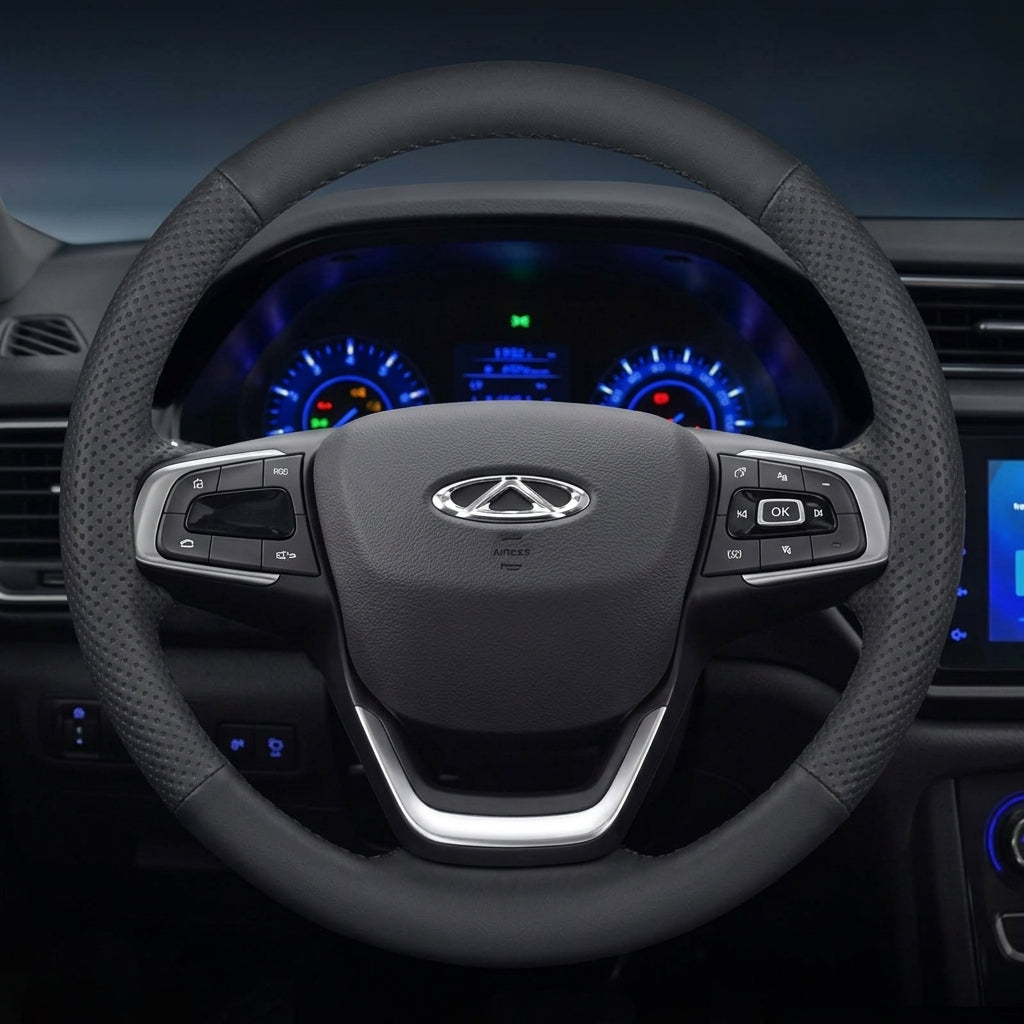 3D Color Matrix Steering Wheel Cover for Chery Tiggo 7 8 2026 - 3mm Thin