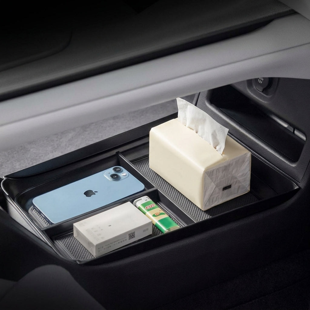 Center Console Organizer Tray & Armrest Storage Box for Chery Tiggo 8 Pro 2026