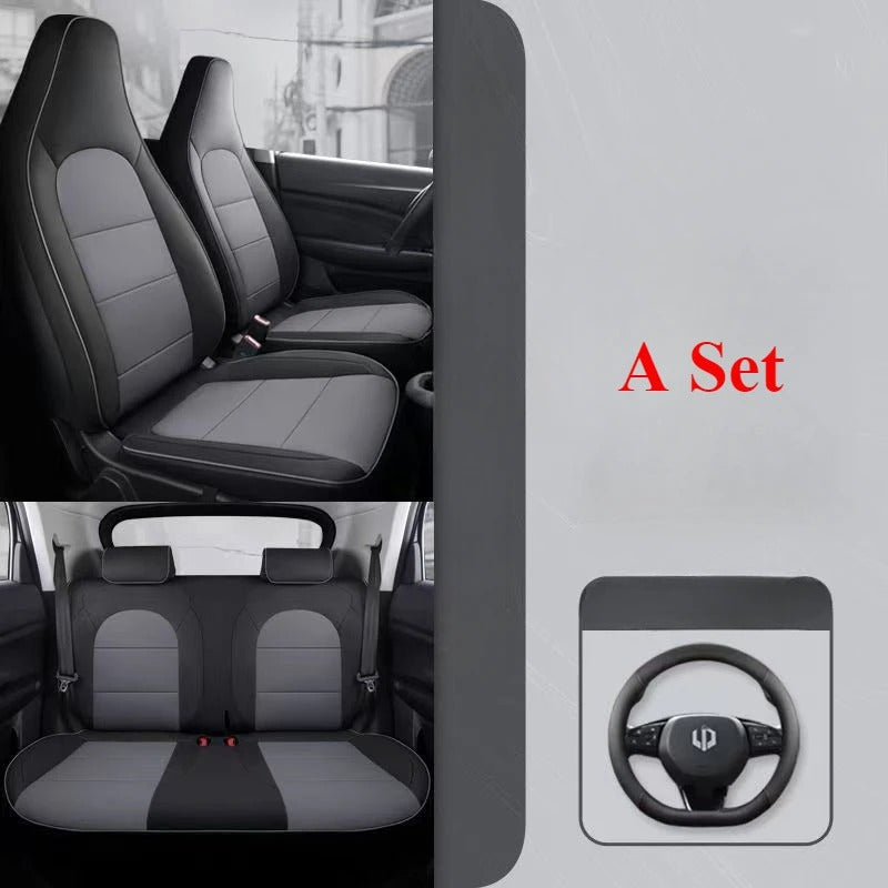 Leapmotor T03 Custom PU Leather Seat Covers 2024-2026 鈥?Premium Faux Leather, Easy Install, All-Season Fit