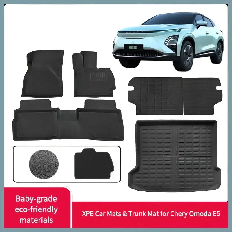 XPE-Autofußmatten & Kofferraum-Matte für Chery Omoda E5