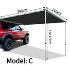 Car Roof Side Sunshade Tent (Aluminum Alloy Material) CHERY11