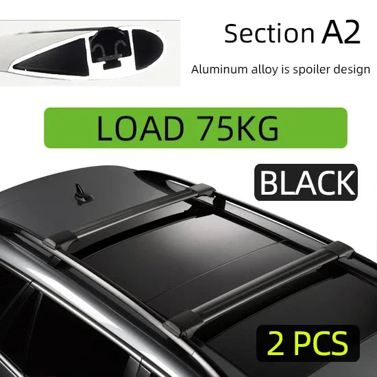 2Pcs Aluminum Roof Cross Bars for HAVAL H9 2014-2019 -High Load Capacity 100KG Side Bars