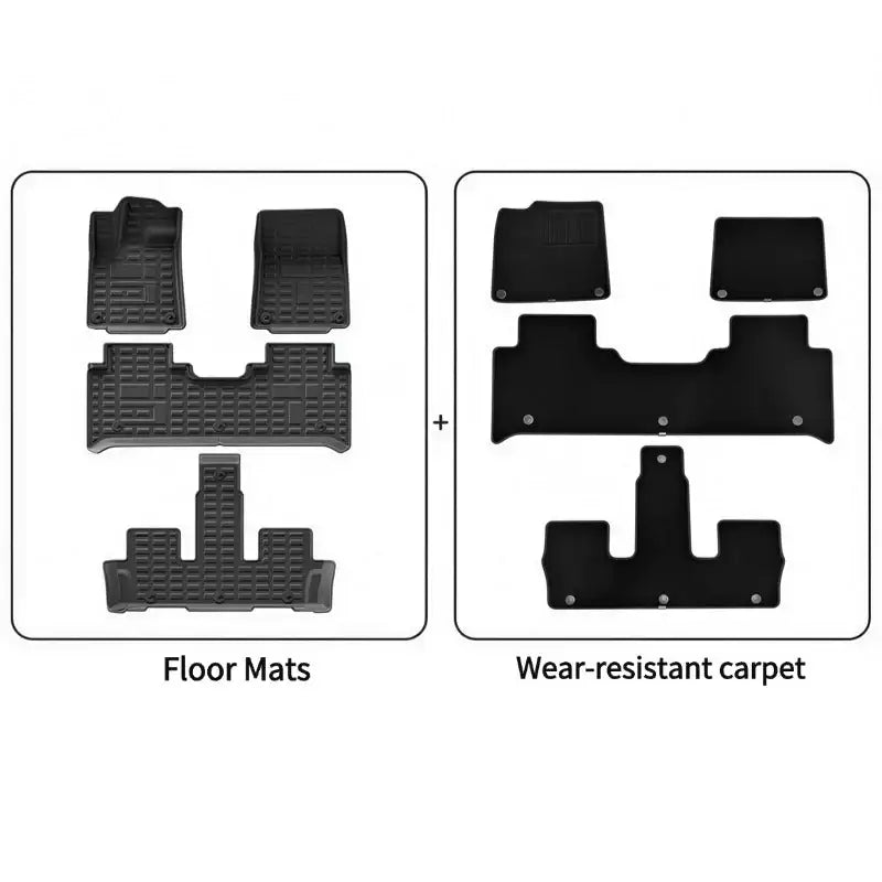 All Weather Floor Mats Interior Liners for Chery Jetour G700