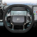 Suede steering wheel cover for Chery CHERY3