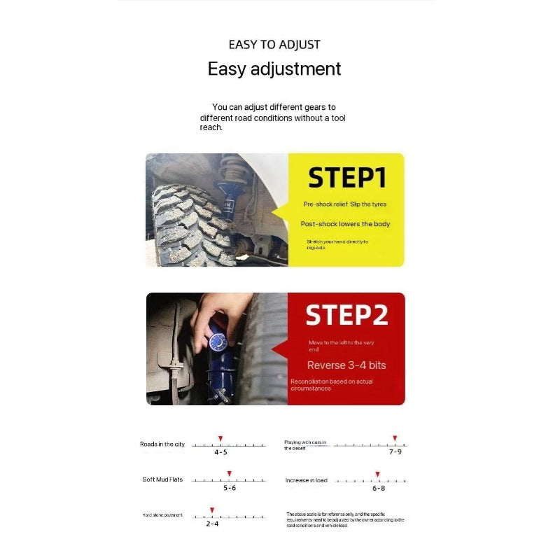 Amortisseurs réglables de tuning pour Chery Jetour X70