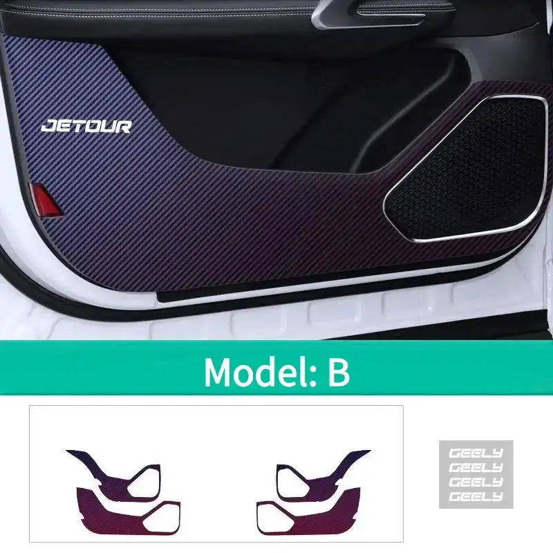Carbon Fiber Door Anti-Kick Sticker For Chery CHERY4