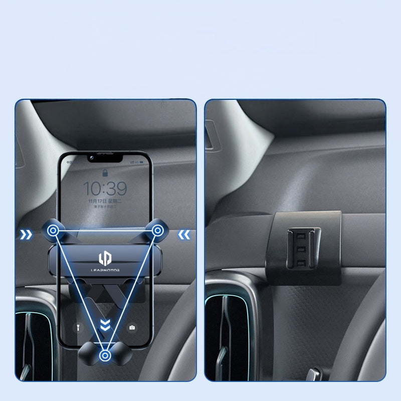 2025-2027 Leapmotor B10 B01 Left Dashboard Phone Mount Holder Navigation Bracket LHD