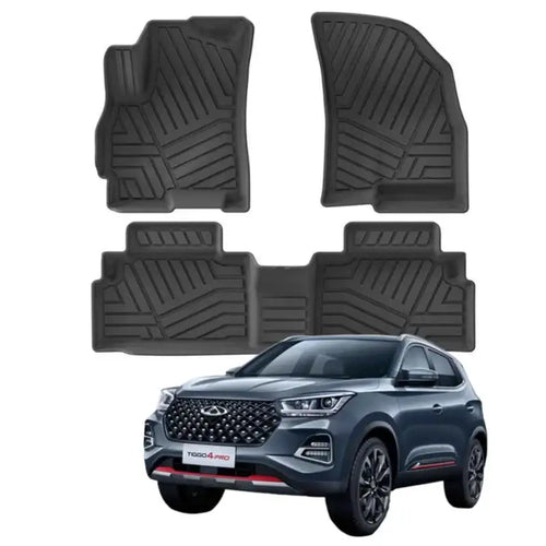 Right Rudder/Left Rudder All Weather Floor Mats Interior Liners for Chery Tigoo 4 Pro CHERY1