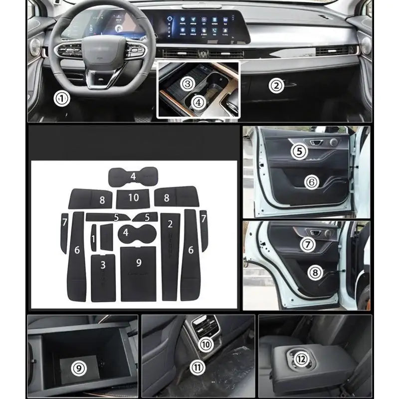 Omoda 汽車防滑墊杯墊