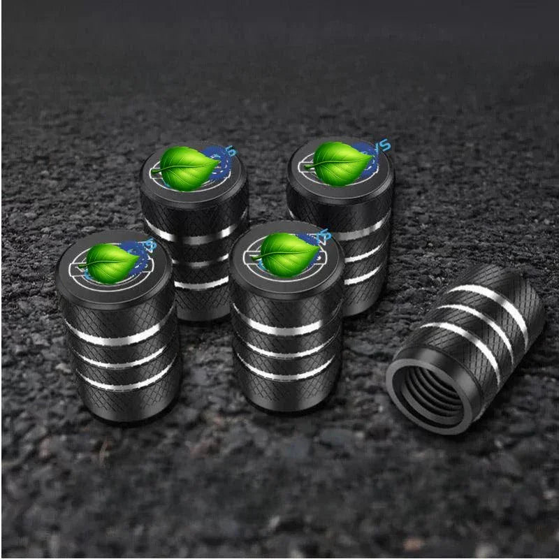 Premium Car Tire Valve Stem Caps for Volvo EX30 EX40 | Durable Brass Aluminum Covers