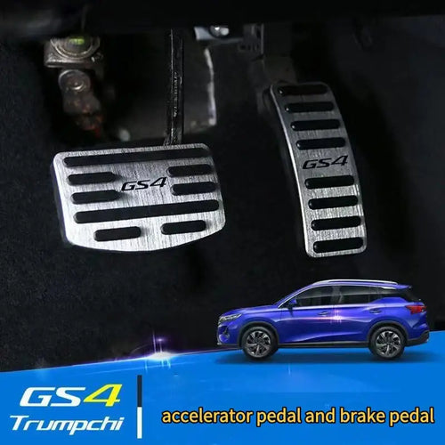 Aluminum alloy accelerator and brake pedals for GAC Trumpchi GS4 & GAC Trumpchi GS3 CHERY1