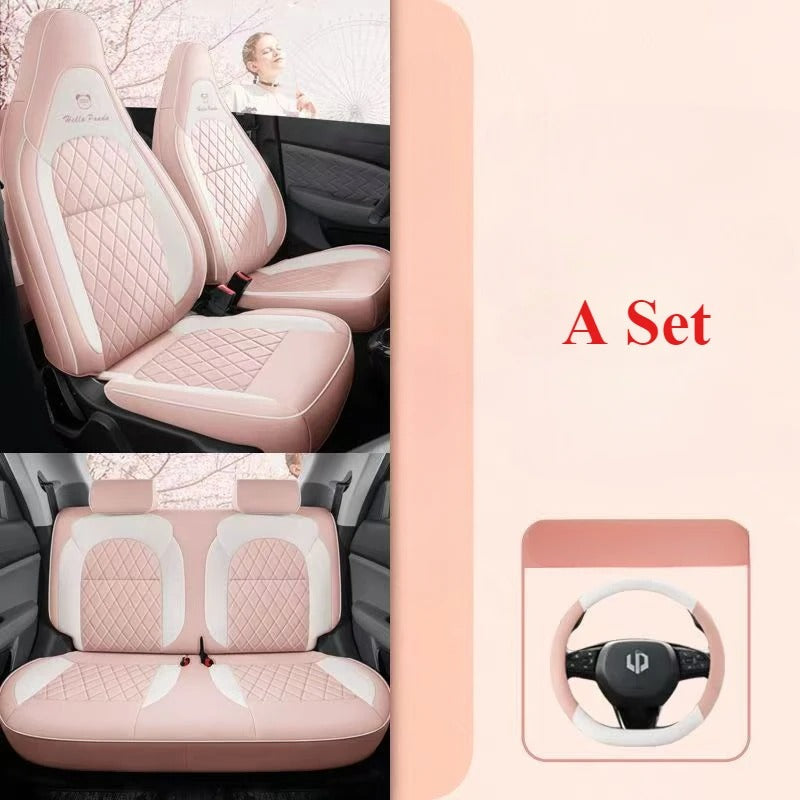 Leapmotor T03 Custom PU Leather Seat Covers 2024-2026 鈥?Premium Faux Leather, Easy Install, All-Season Fit
