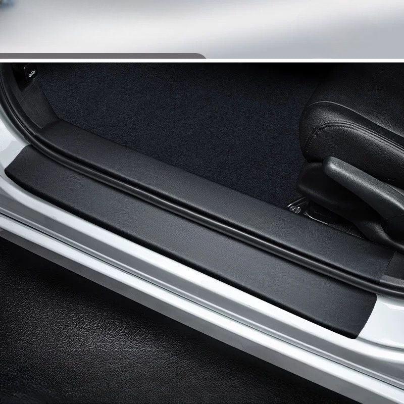 Carbon Fiber Car Door Sill Protectors & Anti-Kick Mat for Volvo EX30