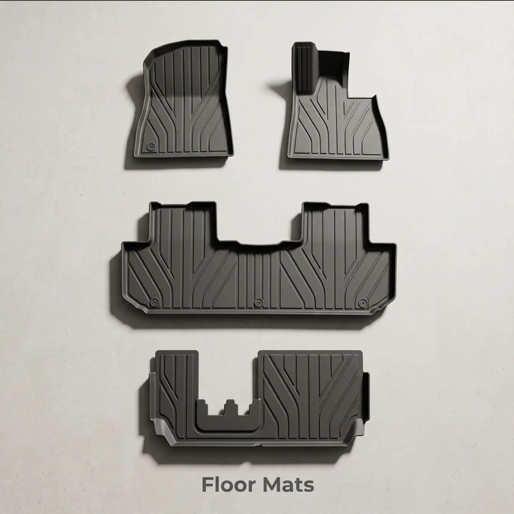 Alfombrillas 3D profundas de TPE para todo clima para BYD Sealion 8 / Atto 8 con volante a la derecha