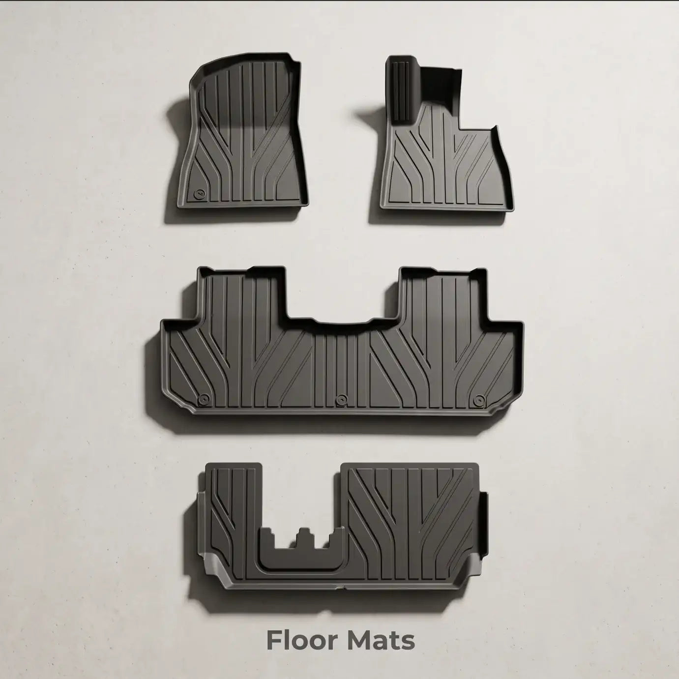 Alfombrillas 3D profundas de TPE para todo clima para BYD Sealion 8 / Atto 8 con volante a la derecha