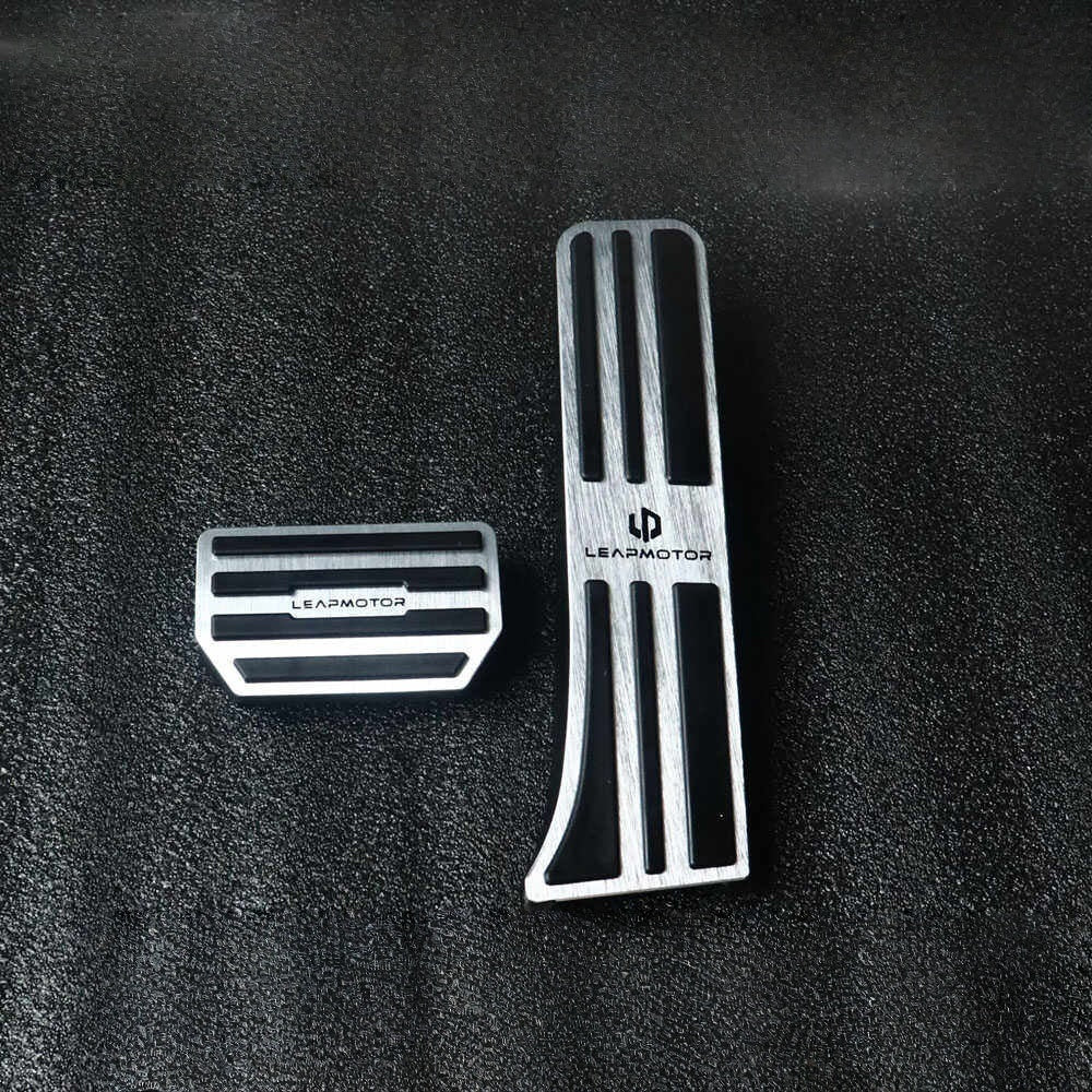Leapmotor C10 T03 B10 Lafa5 A10 Accelerator Brake Pedal Covers Aluminum Alloy Anti Slip