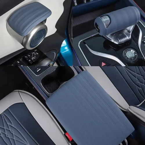 Silica Gel Gear Shift Collars Armrest Box Cover for Atto 3 BYD1