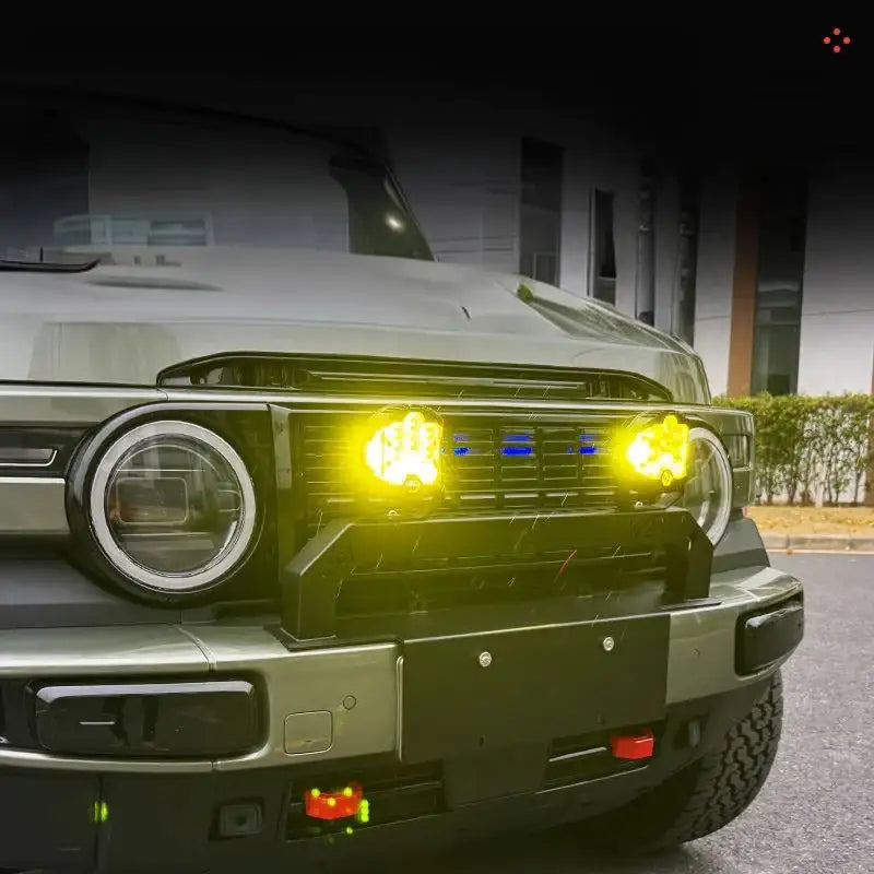 Car front crash bar and modified spotlights For Chery iCAR V23