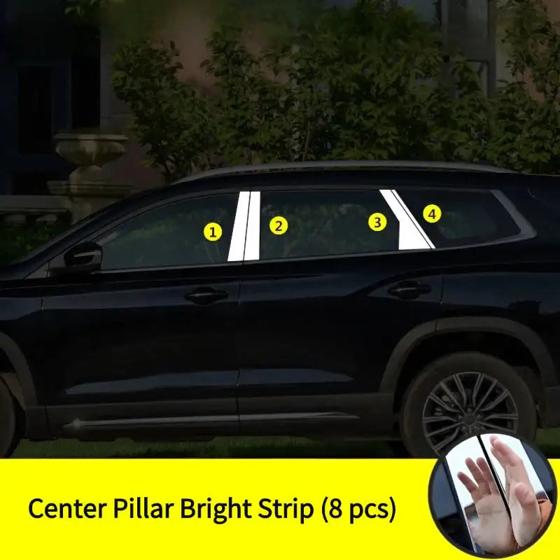 Car Window Trim Bright Strip for Chery Jetour X90 Plus CHERY7