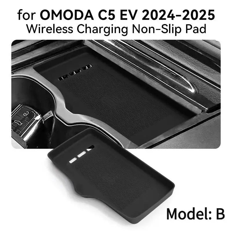 Non-slip silicone mat for car charging place for Chery Omoda CHERY5