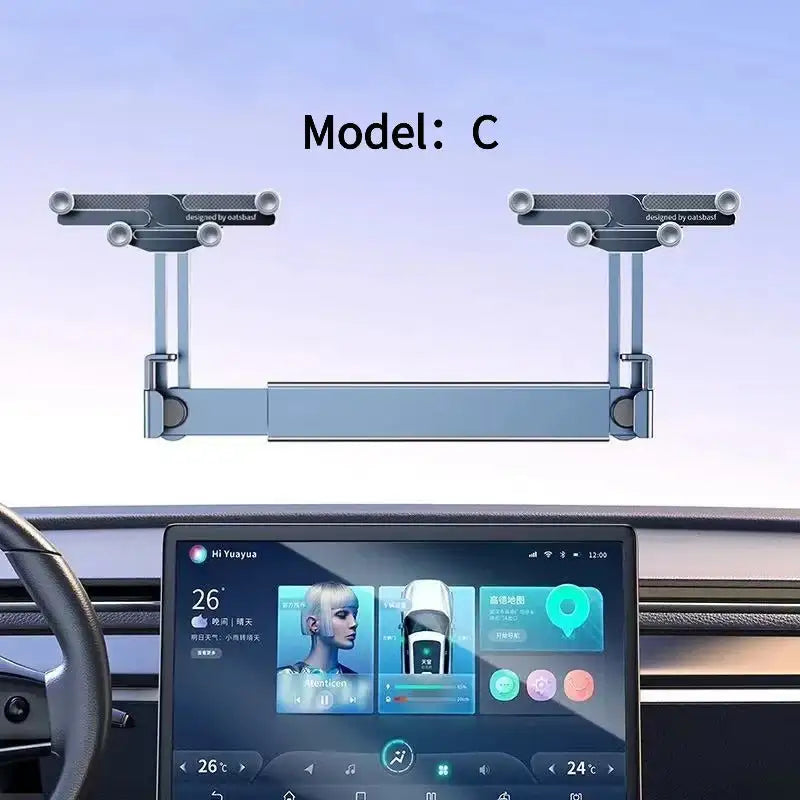 Dual-Phone Aluminum Alloy Car Holder