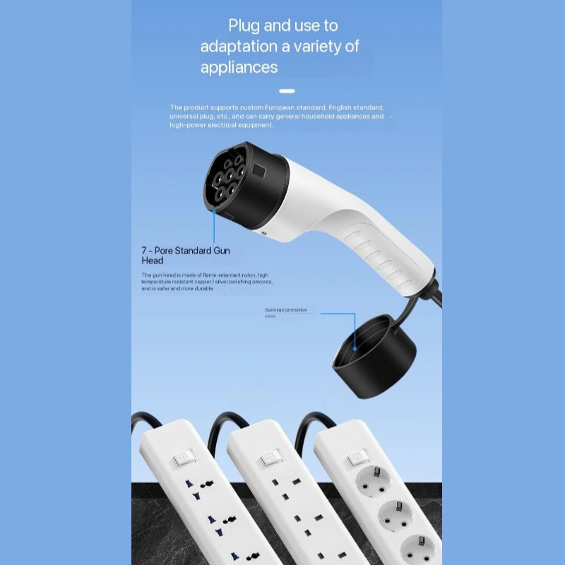 Adaptateur de décharge V2L pour véhicule électrique Type2