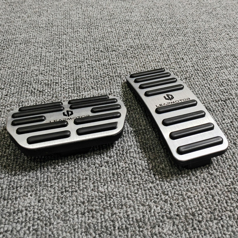 Leapmotor C10 T03 B10 Lafa5 A10 Accelerator Brake Pedal Covers Aluminum Alloy Anti Slip