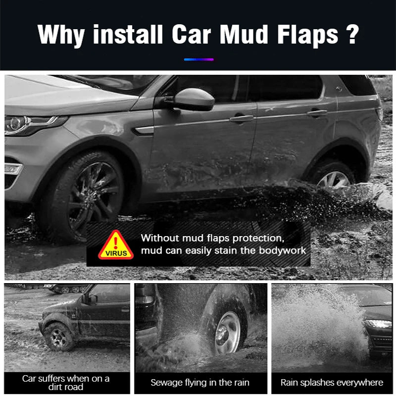 4 PCS Car Mud Flaps for Ora Good Cat Haomao Funky Cat 2020-2023 - Front & Rear Mudguards, Anti-Dirt Splash Guards