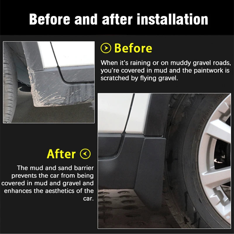 4 PCS Car Mud Flaps for Ora Good Cat Haomao Funky Cat 2020-2023 - Front & Rear Mudguards, Anti-Dirt Splash Guards