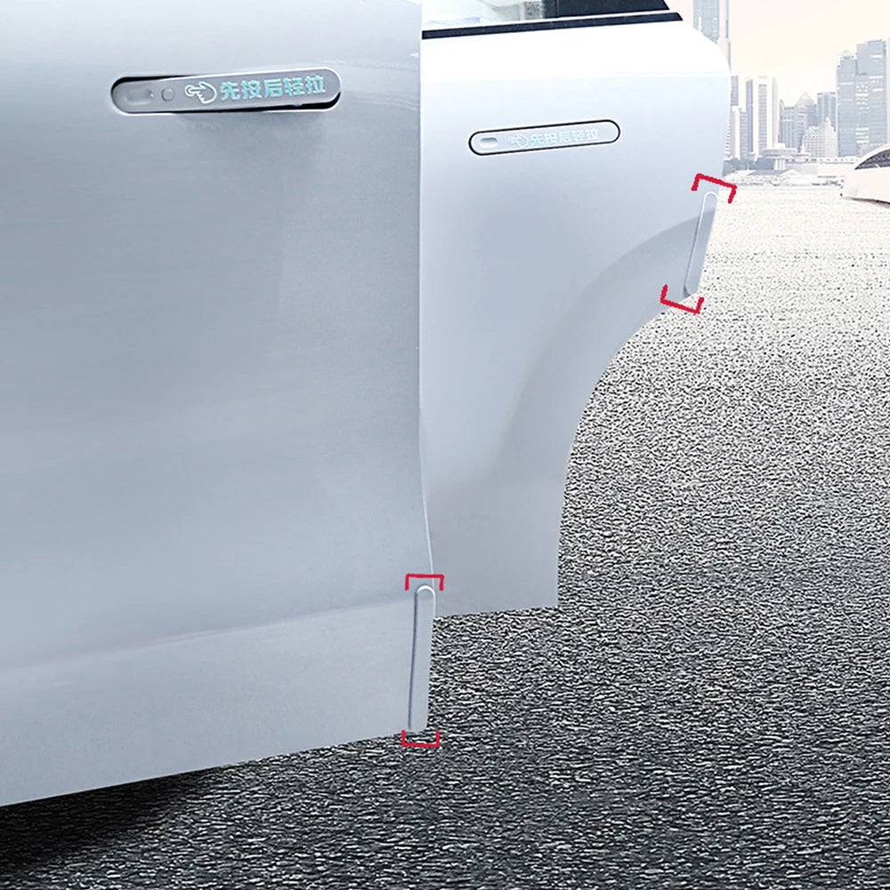 4 Pcs Door Edge Protector Strips for Leapmotor C10 2024 2025 鈥?ABS Anti-Collision Car Door Guards