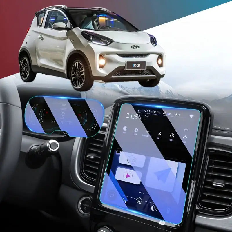 Película Protectora de Cristal Templado para Pantalla para Chery iCar E
