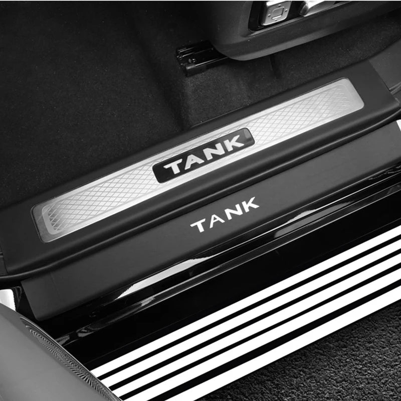 ForGWM Great Wall Tank 500 TANK 500 Leather Threshold Strip Interior Modification Welcome Pedal Decorative Accessories