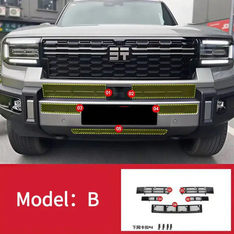 Insect screen for vehicle front grille suitable for Jetour G700