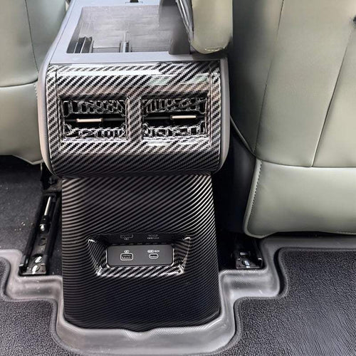 Carbon fiber anti-kick panel for rear air conditioning for Chery JAECOO J6 ¡ꡧiCAR 03¡ê? CHERY2