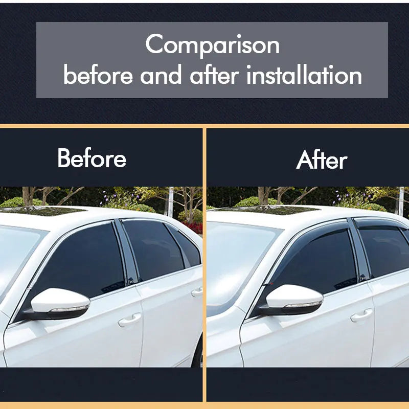Outside-Mount Window Visor Rain Guard Deflector for GWM Ora Funky Cat Good ES11 2020 2021 2022 2023 Custom Fit Smoke Acrylic