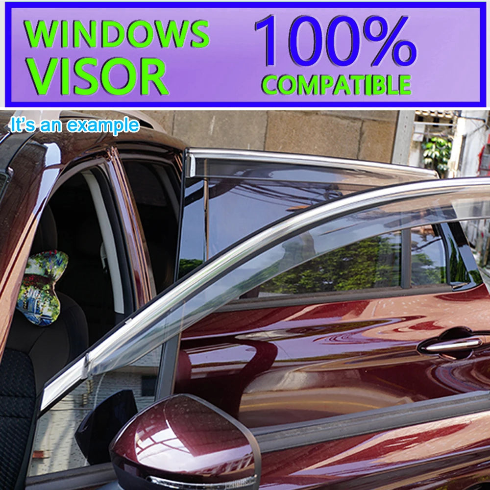 Outside-Mount Window Visor Rain Guard Deflector for GWM Ora Funky Cat Good ES11 2020 2021 2022 2023 Custom Fit Smoke Acrylic