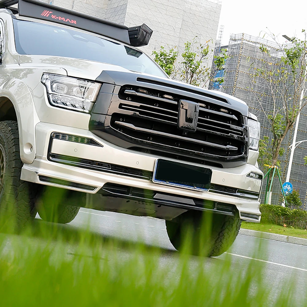 Black Warrior Kit Blackened Bright Strip Decorative Trim For Great Wall Tank 500 2022 2023 2024 Front Fog Light Accent