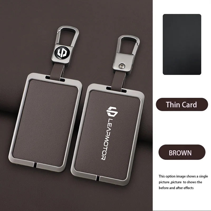 Zinc Alloy Leather NFC Card Remote Key Cover Case for Leapmotor C10 C11 C16