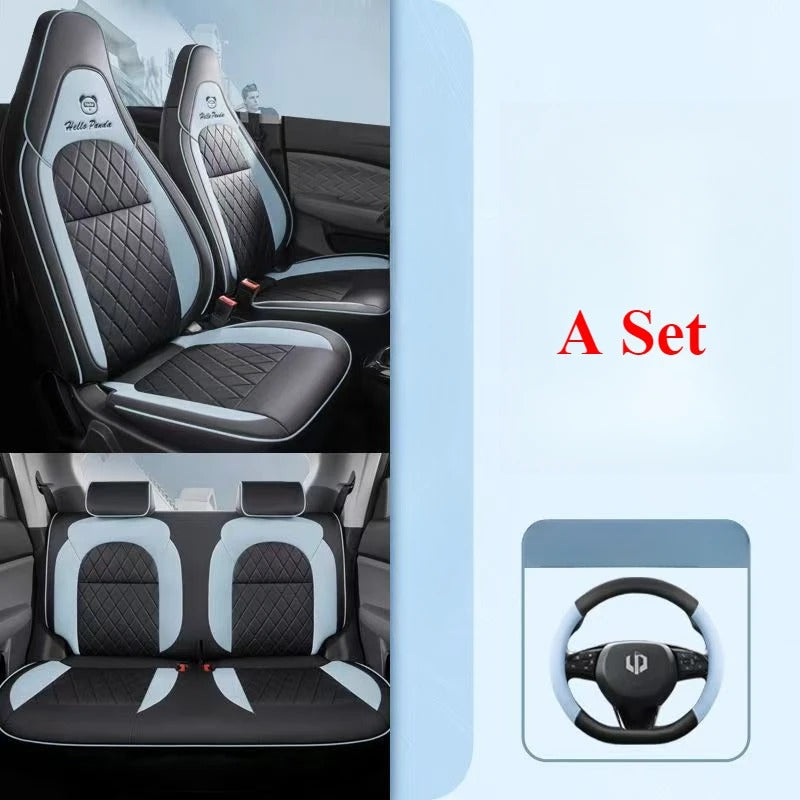 Leapmotor T03 Custom PU Leather Seat Covers 2024-2026 鈥?Premium Faux Leather, Easy Install, All-Season Fit