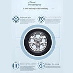 Wear-resistant silent rubber tyres for cars CHERY9