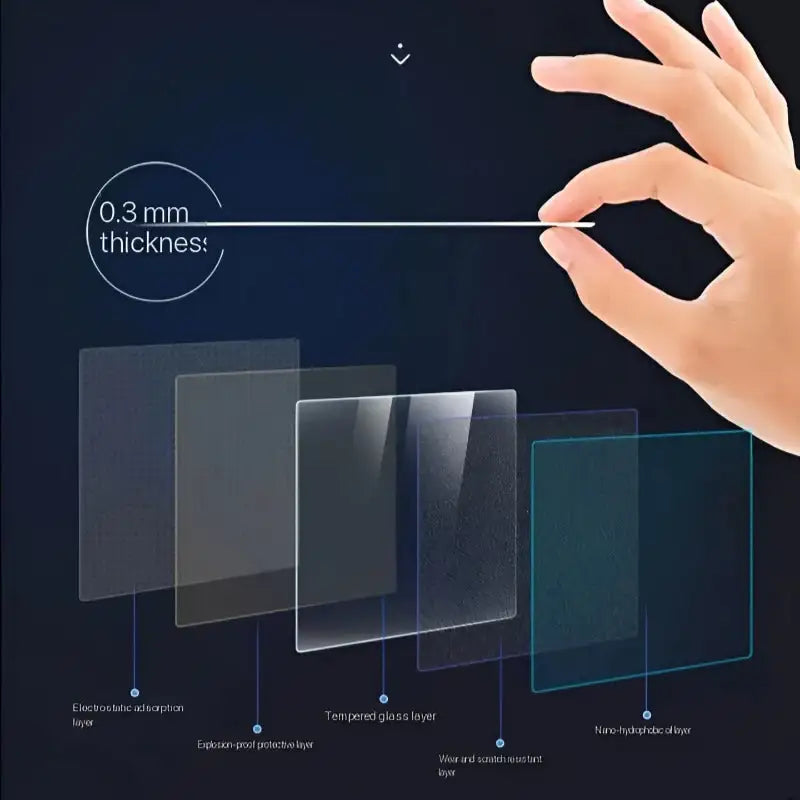 Car Navigation & Dashboard Tempered Glass Screen Protector for GAC MOTOR GS8 (Trumpchi)