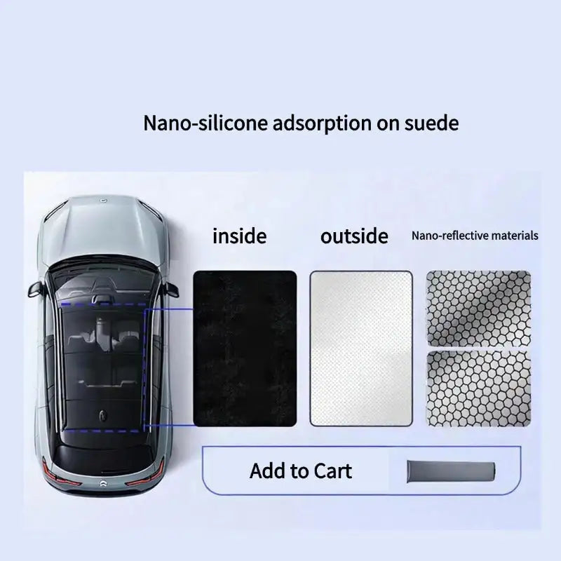 Sunshade for the sunroof of the Chery Jetour G700