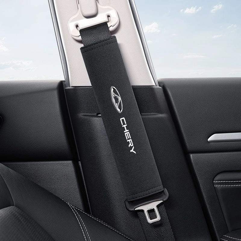 Car Seat Belt Cover Suede 2 Pcs CHERY2