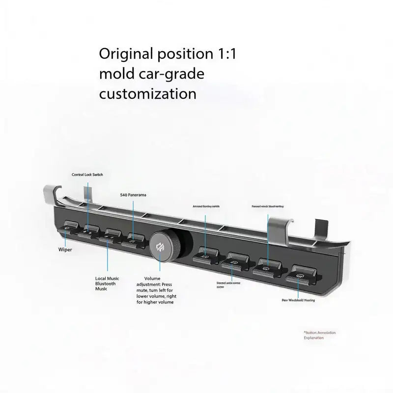 Physical buttons for the vehicle's center console are compatible with the Chery iCar 03 (JAECOO J6)