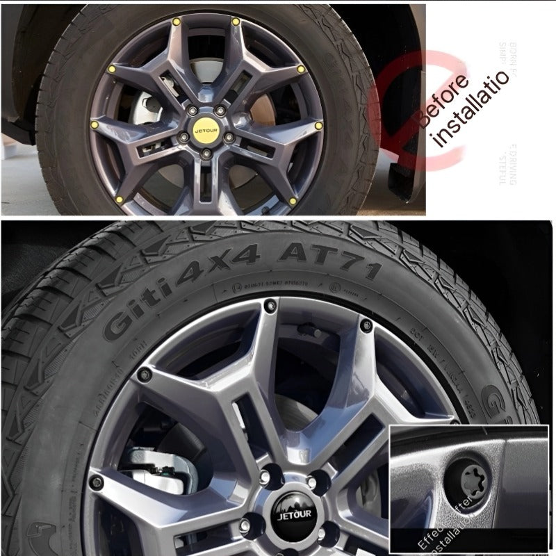 Capuchons de vis de roue et enjoliveurs automobiles pour Chery Jetour T2