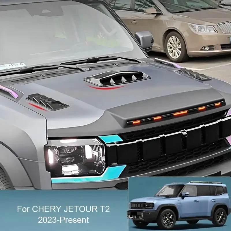 The hood trim fits for Chery  Jetour T2 CHERY9