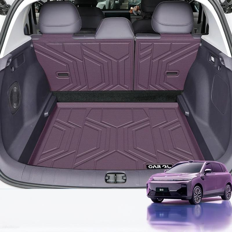 Leapmotor B10 TPE Rear Trunk Mat 2025-2026 鈥?Custom Fit Cargo & Seat Back Protector