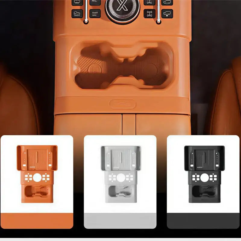 Jetour G700 Charging Silicone Pad Storage Case with Lower Storage Compartment